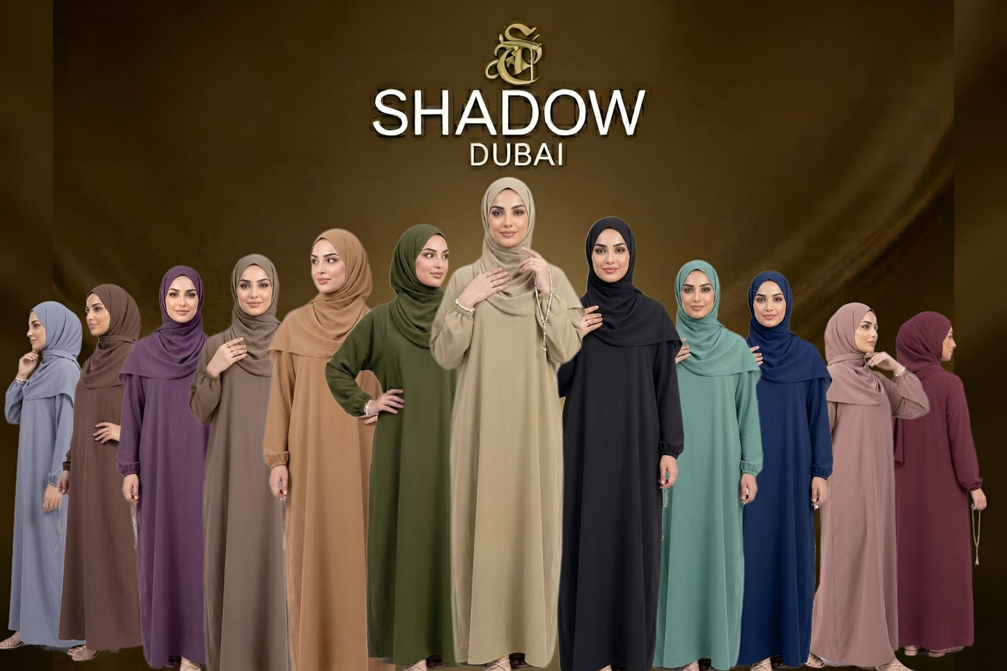 SHADOW-Elegant full-length abaya set