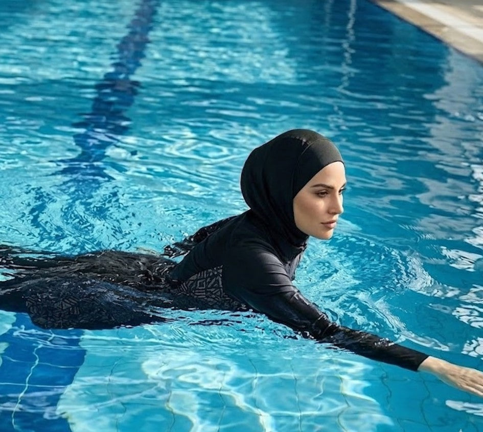 SHADOW-Premium 3-Piece Modest Swimsuit