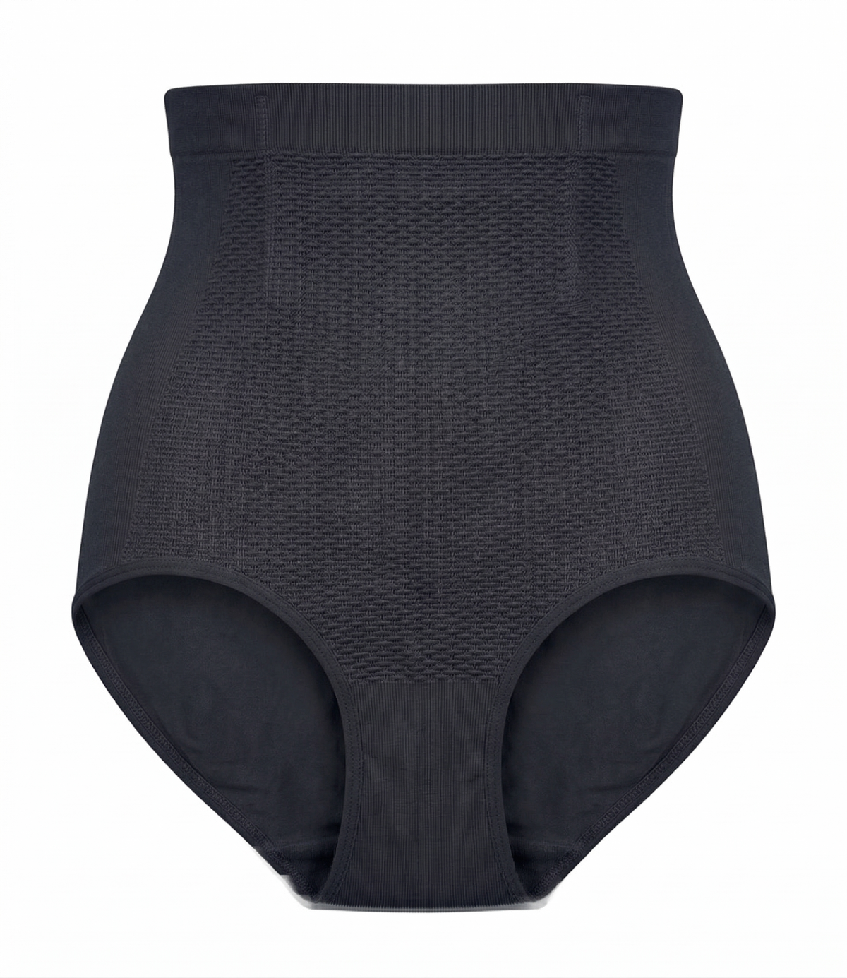Chevron Honeycomb Tummy Control Shaping Briefs - Black - view 3