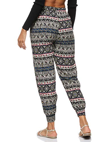 Women's Bohemian Printed Loose Harem Baggy Elasticated Pant