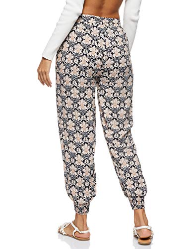 Women's Bohemian Printed Loose Harem Baggy Elasticated Pant