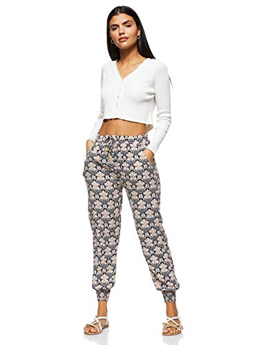 Women's Bohemian Printed Loose Harem Baggy Elasticated Pant