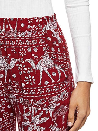 Women's Bohemian Printed Loose Harem Baggy Elasticated Pant