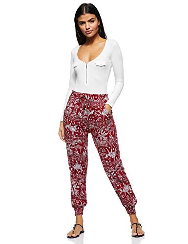 Women's Bohemian Printed Loose Harem Baggy Elasticated Pant