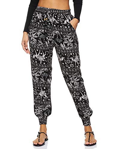 Women's Bohemian Printed Loose Harem Baggy Elasticated Pant