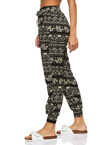 Women's Bohemian Printed Loose Harem Baggy Elasticated Pant