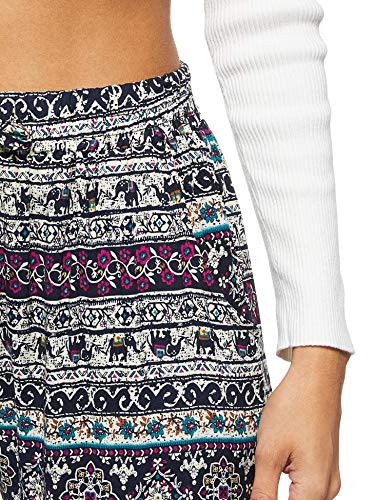 Women's Bohemian Printed Loose Harem Baggy Elasticated Pant