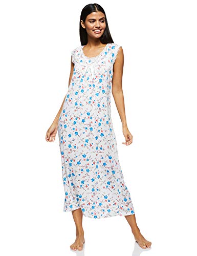 Women's Nightwear Gown Maxi Loose Dress Multicoloured