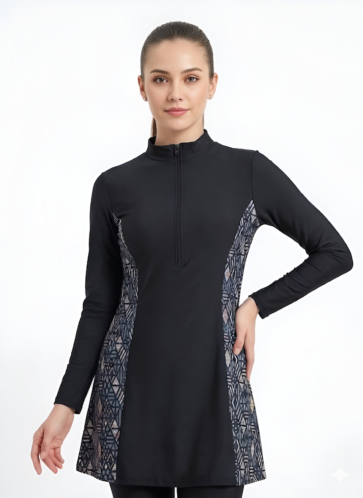 SHADOW-Premium 3-Piece Modest Swimsuit