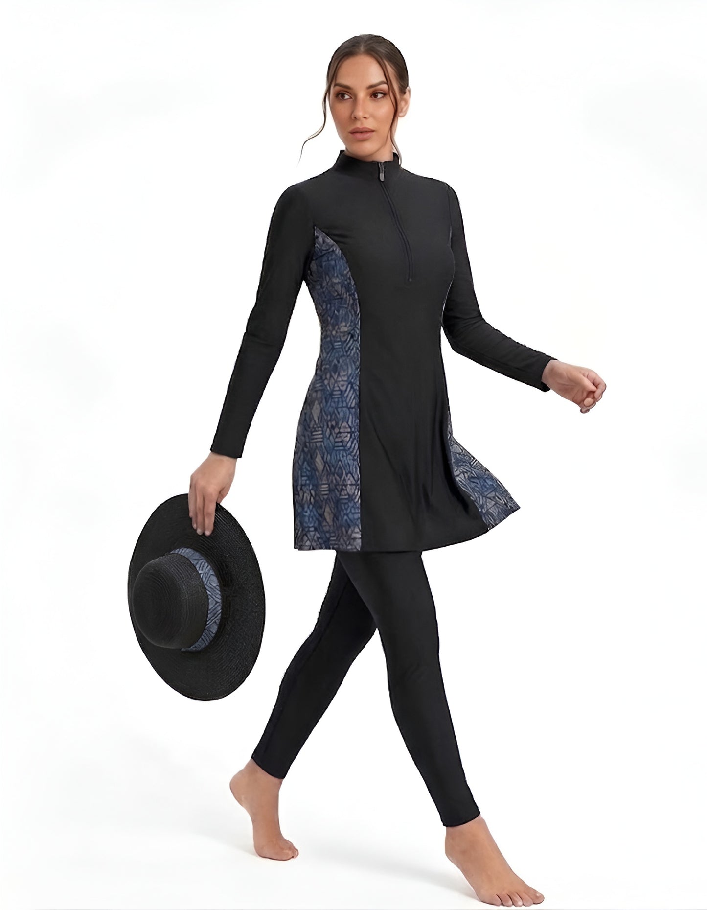 SHADOW-Premium 3-Piece Modest Swimsuit