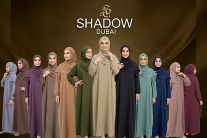SHADOW-Elegant full-length abaya set