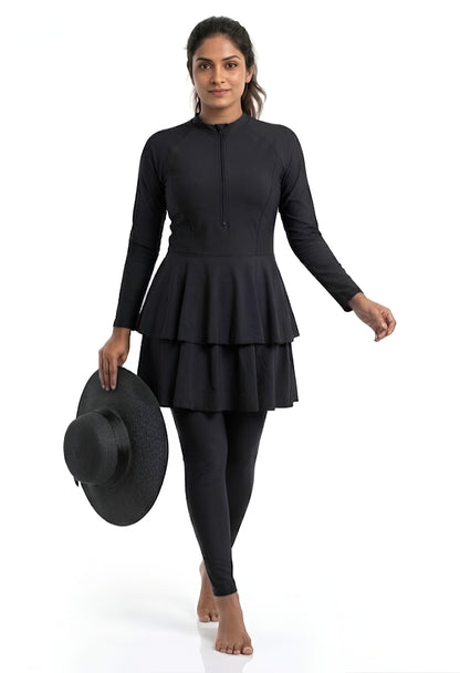 SHADOW-Premium 3-Piece Modest Swimsuit