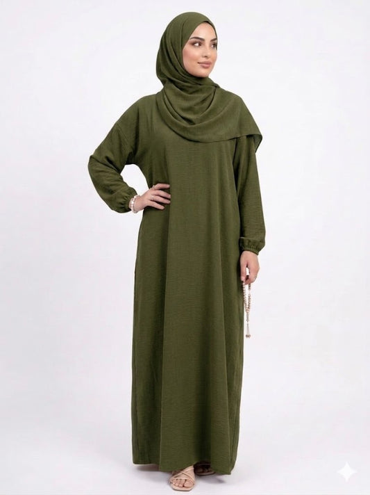 SHADOW-Elegant full-length abaya set