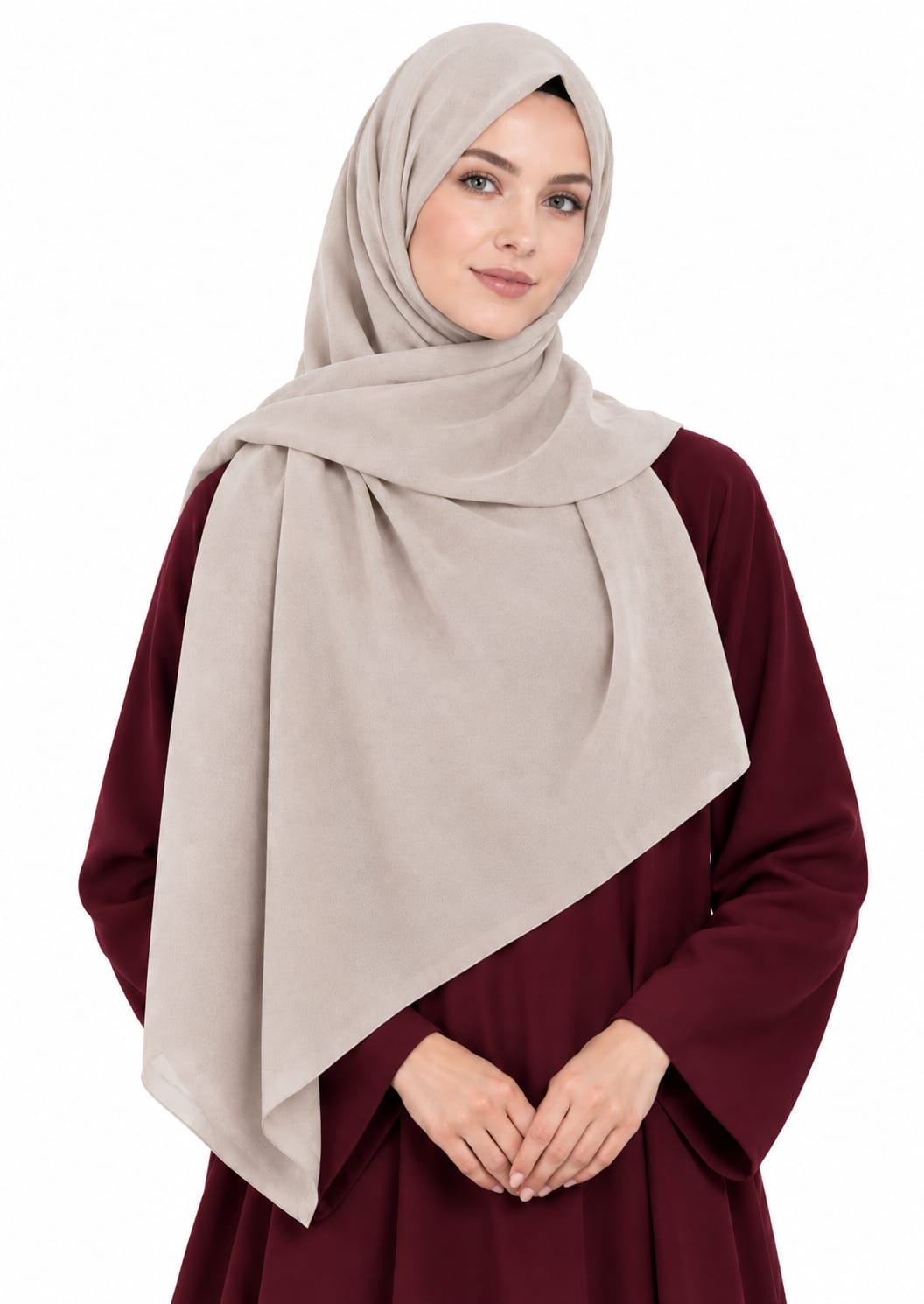 Pearl Bubble Chiffon Shailah - Beige