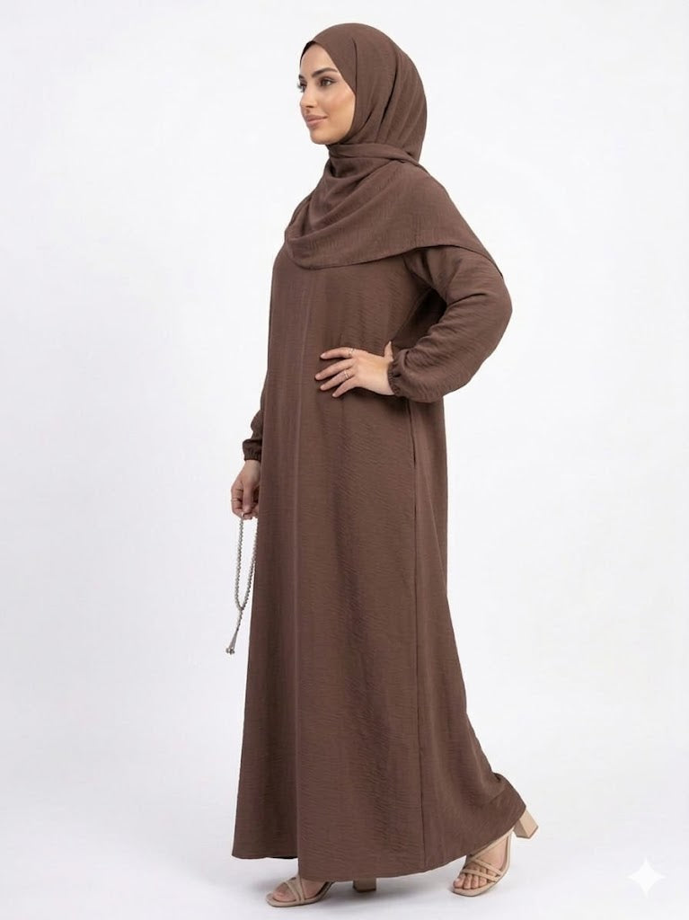 SHADOW-Elegant full-length abaya set