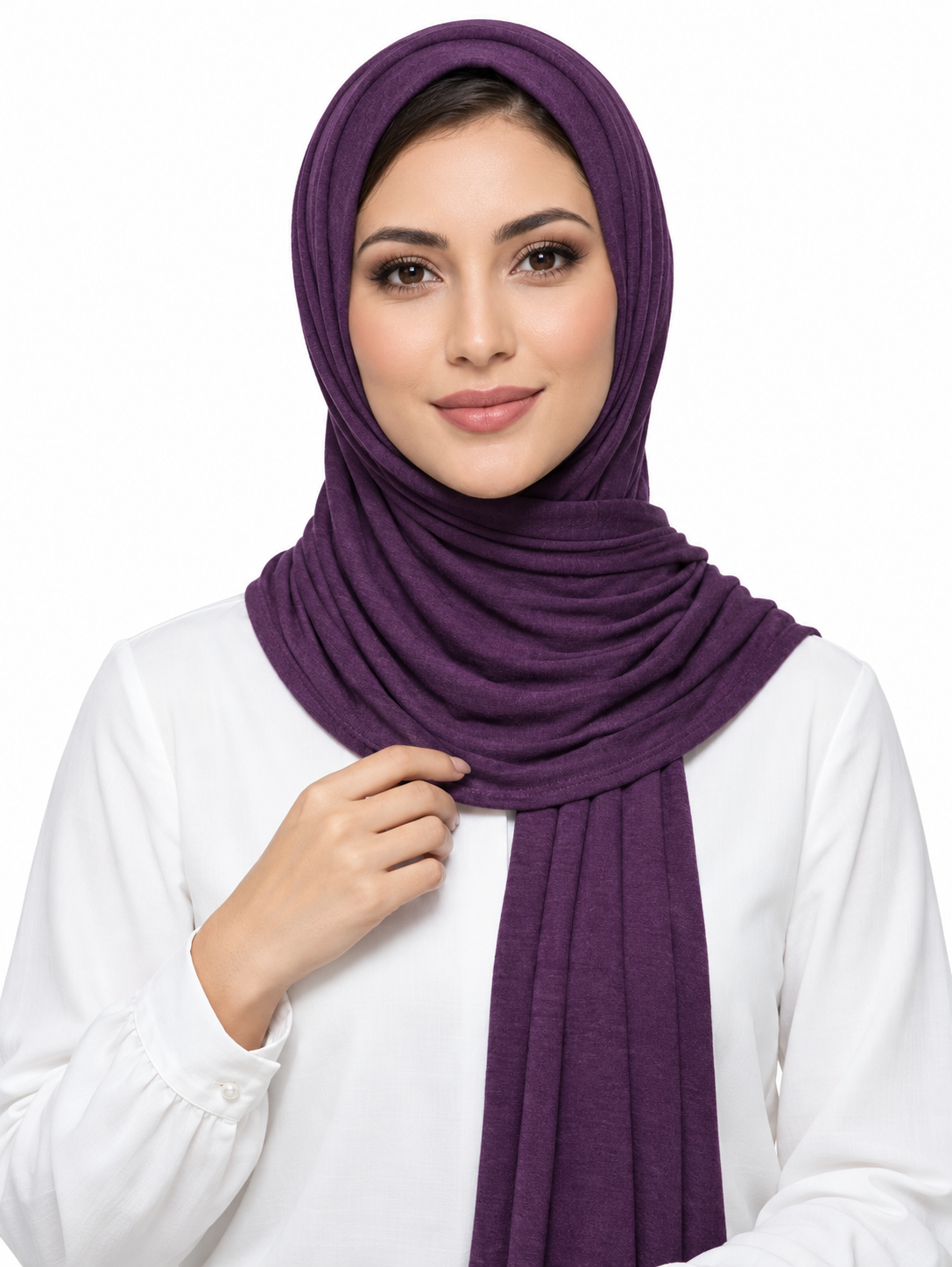 Jersey Stretch Shailah Hijab - Dark Purple