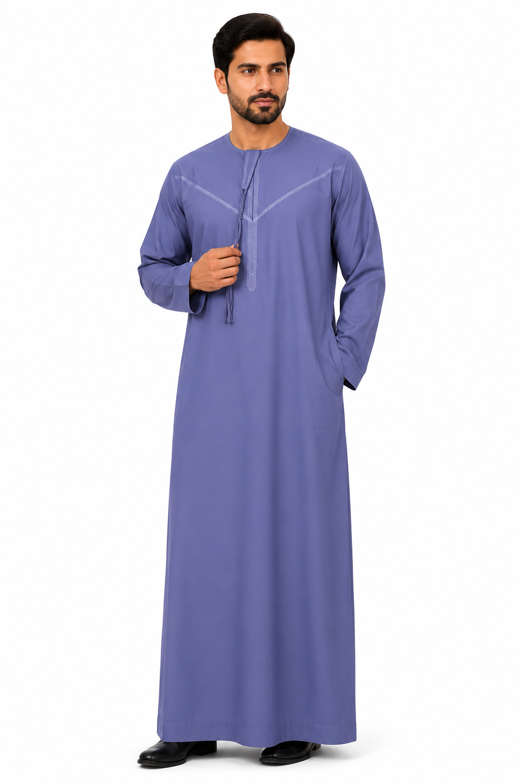 Men's Kandura - Design 2 - Slate Blue