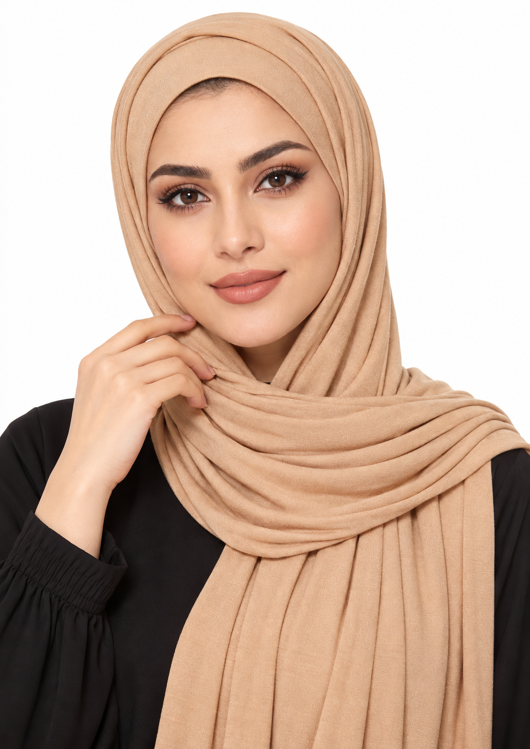 Jersey Stretch Shailah Hijab - Tan