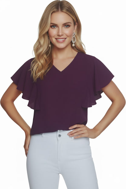 SHADOW-sleeveless teal blouse