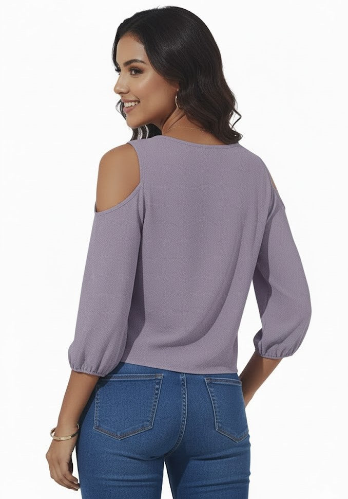 SHADOW-sleeveless teal blouse