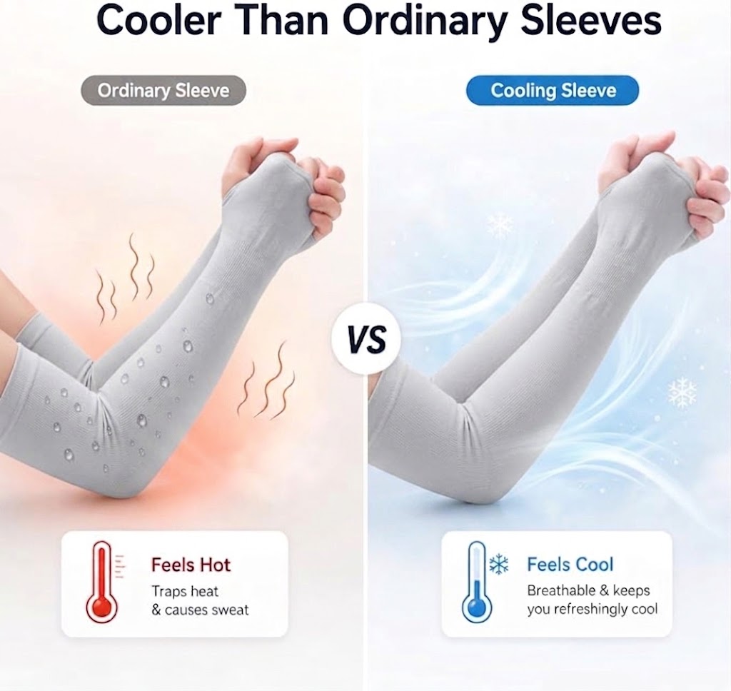 Men’s Ultimate Performance Cooling Arm Sleeves With Thumbholes