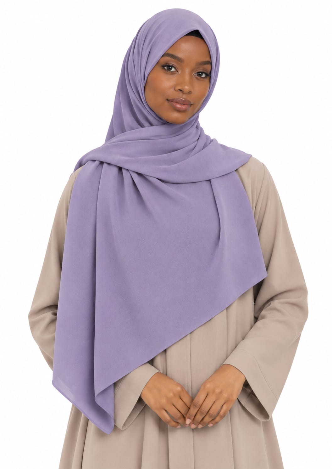 Pearl Bubble Chiffon Shailah - Medium Purple