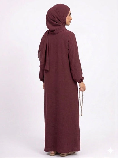 SHADOW-Elegant full-length abaya set
