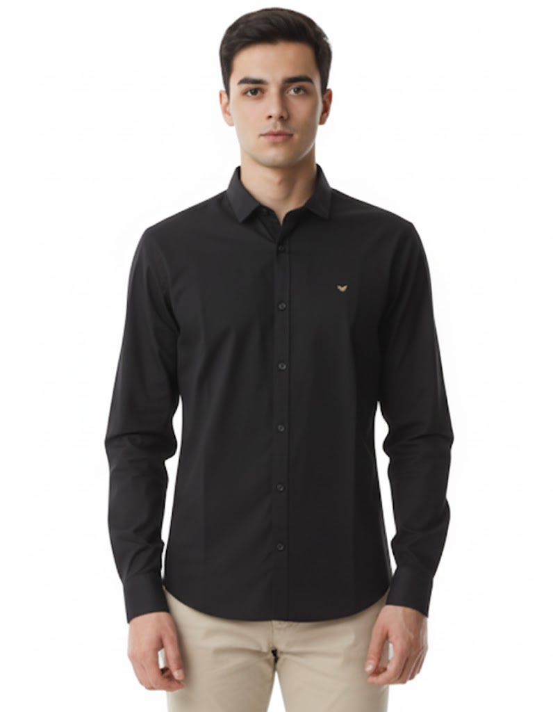 SHADOW-Men’s Slim-Fit Essential  Shirt