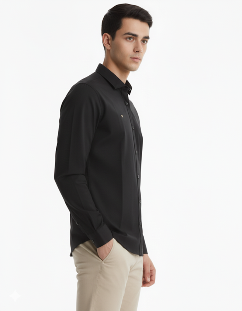 SHADOW-Men’s Slim-Fit Essential  Shirt
