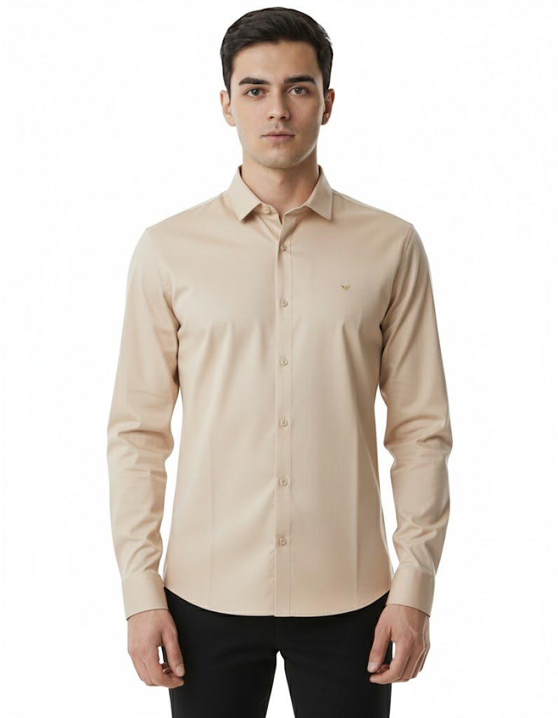 SHADOW-Men’s Slim-Fit Essential  Shirt
