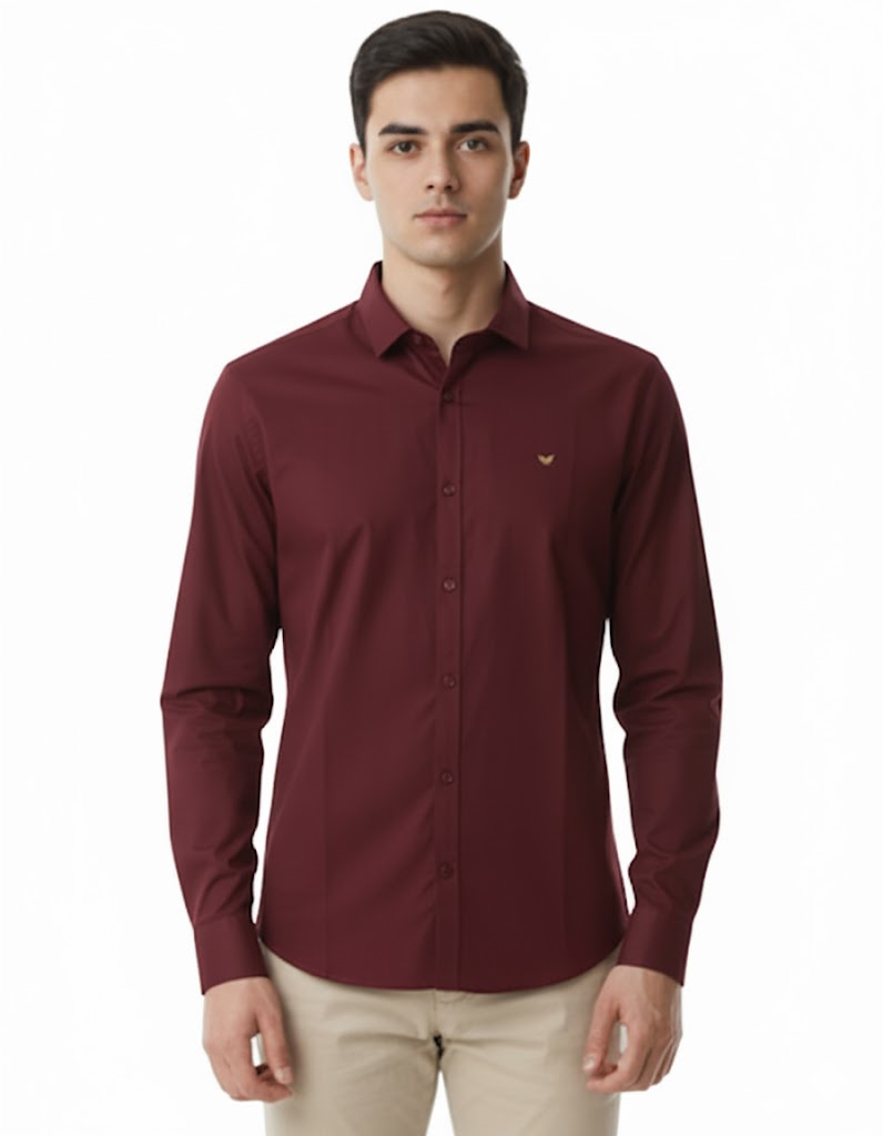 SHADOW-Men’s Slim-Fit Essential  Shirt