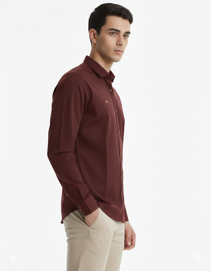 SHADOW-Men’s Slim-Fit Essential  Shirt