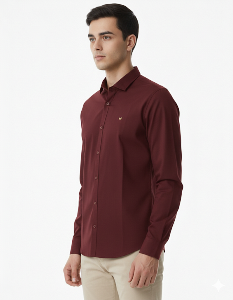 SHADOW-Men’s Slim-Fit Essential  Shirt