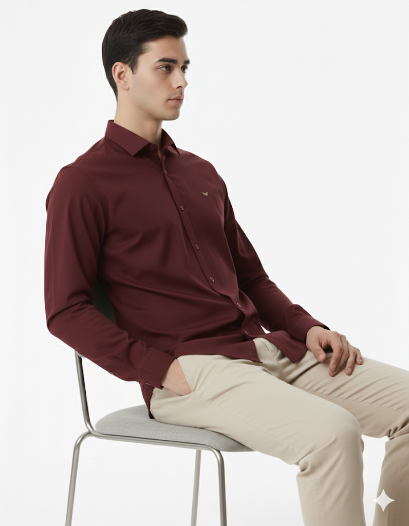 SHADOW-Men’s Slim-Fit Essential  Shirt