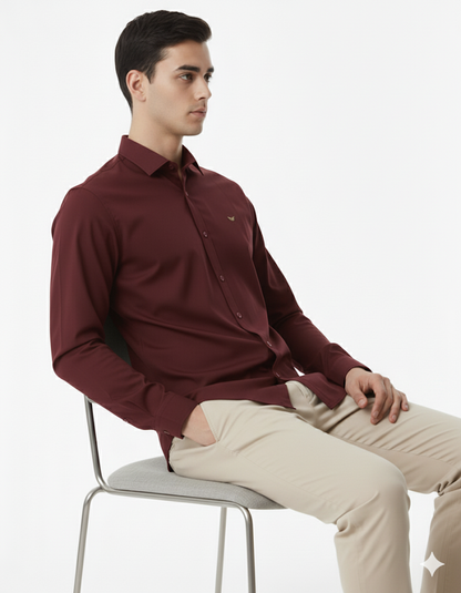 SHADOW-Men’s Slim-Fit Essential  Shirt