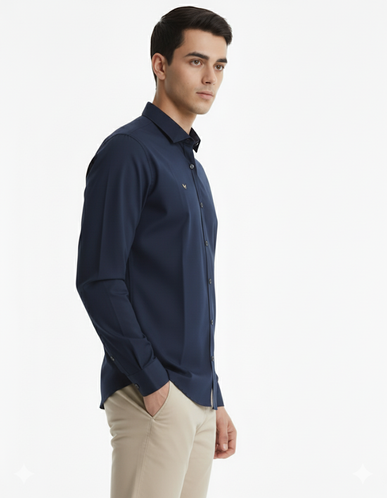 SHADOW-Men’s Slim-Fit Essential  Shirt