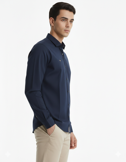 SHADOW-Men’s Slim-Fit Essential  Shirt