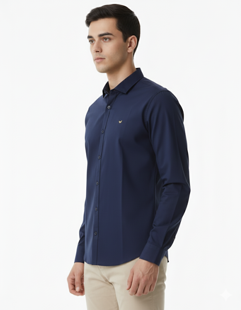 SHADOW-Men’s Slim-Fit Essential  Shirt