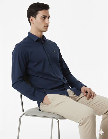 SHADOW-Men’s Slim-Fit Essential  Shirt