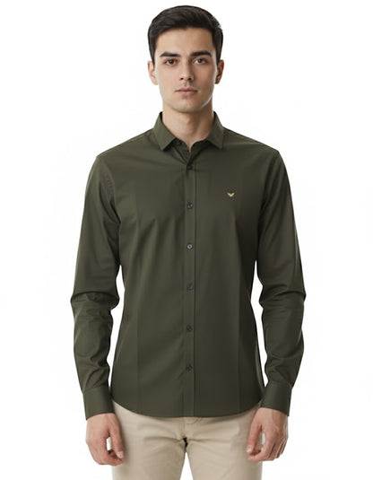 SHADOW-Men’s Slim-Fit Essential  Shirt