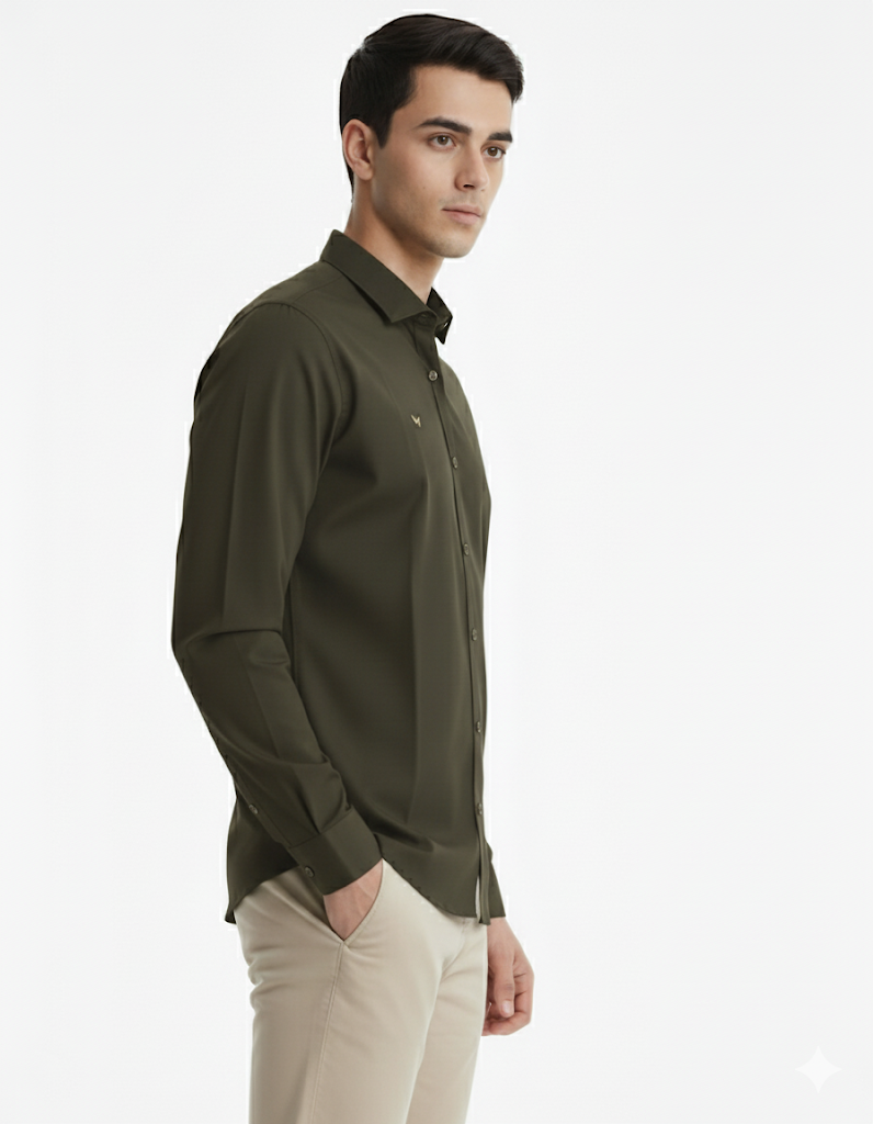 SHADOW-Men’s Slim-Fit Essential  Shirt