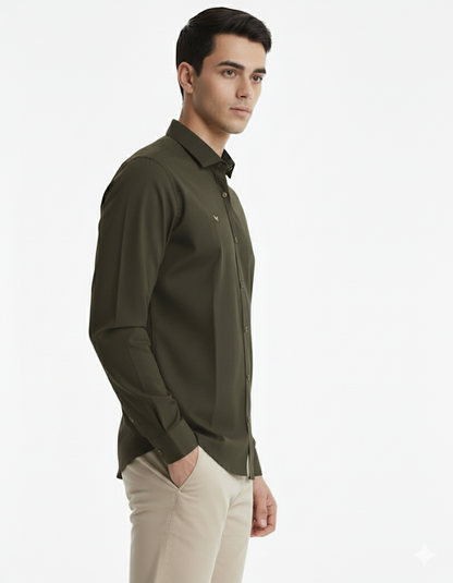 SHADOW-Men’s Slim-Fit Essential  Shirt