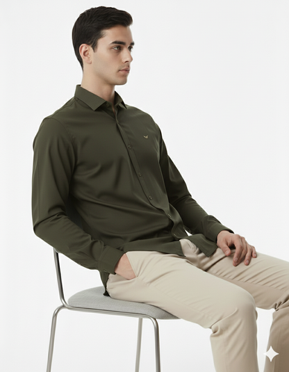 SHADOW-Men’s Slim-Fit Essential  Shirt