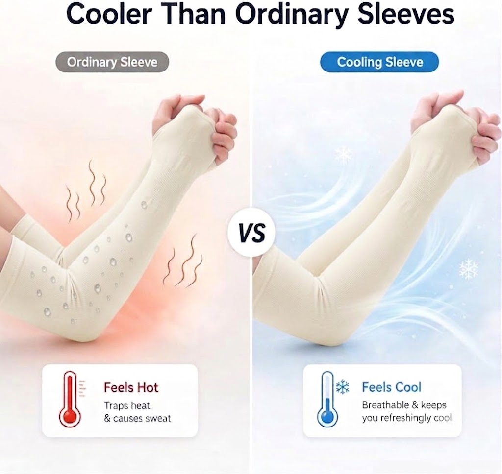 Men’s Ultimate Performance Cooling Arm Sleeves With Thumbholes
