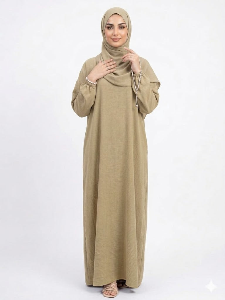 SHADOW-Elegant full-length abaya set