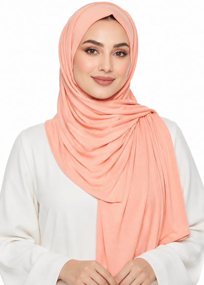 Jersey Stretch Shailah Hijab - Light Salmon