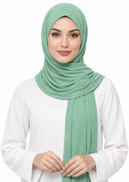 Jersey Stretch Shailah Hijab - Light Seagreen