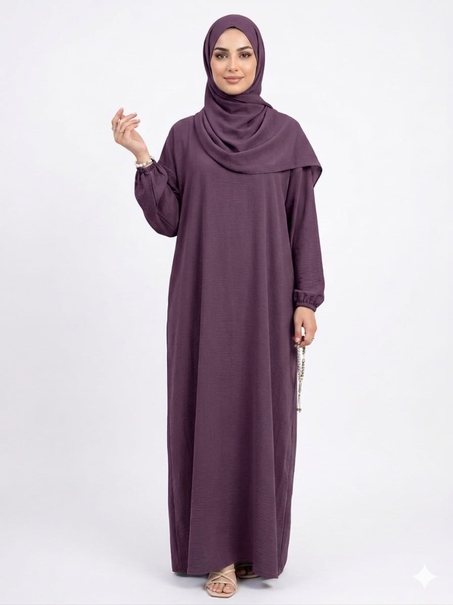 SHADOW-Elegant full-length abaya set