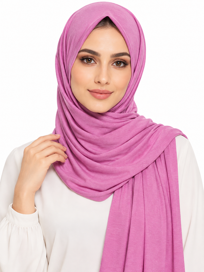 Jersey Stretch Shailah Hijab - Orchid
