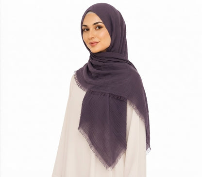 Soft-Touch Poly-Cotton Shailah - Dark Purple